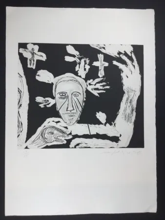 Acquatinta Paladino - Untitled 