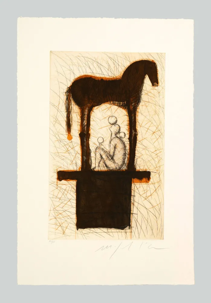 Acquatinta Paladino - Viaggio (I)