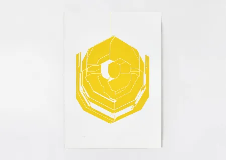 Litografia Palazuelo - Emblema I (jaune)