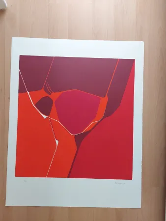 Litografia Palazuelo - MOIS DU COEUR