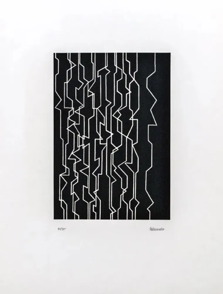 Litografia Palazuelo - Musica I