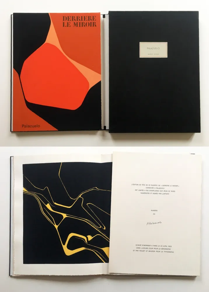 Libro Illustrato Palazuelo - PALAZUELO. DERRIÈRE LE MIROIR n° 137. Avril 1963. TIRAGE DE LUXE SIGNÉ.