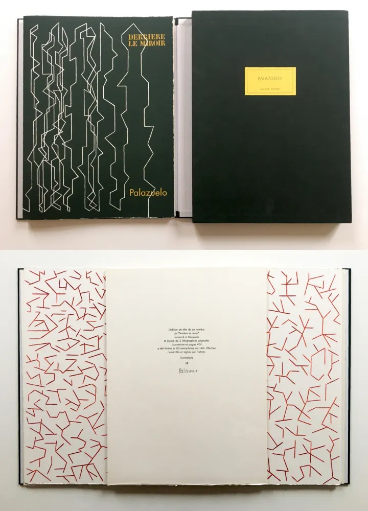 Libro Illustrato Palazuelo - PALAZUELO. DERRIÈRE LE MIROIR n° 229. Mai 1978. TIRAGE DE LUXE SIGNÉ.