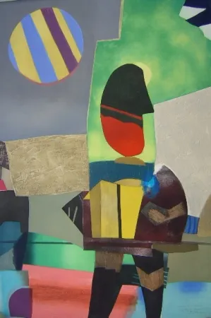 Acquatinta Papart - Accordion PLayer