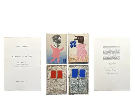 Libro Illustrato Papart - AU BORD EXTRÊME. Quatre gravures signées de Max Papart et James Coignard (1983)