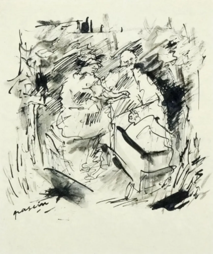 Non Tecnico Pascin - Couple au parc