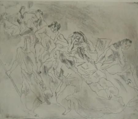 Incisione Pascin - Encore l'Enfant Prodige