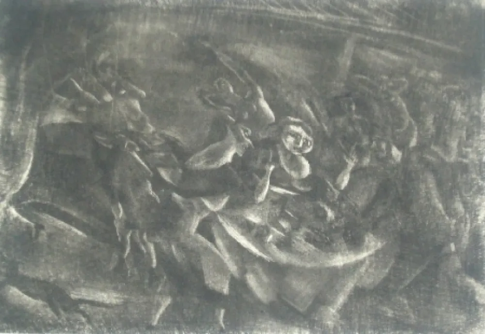 Incisione Pascin - Le festin