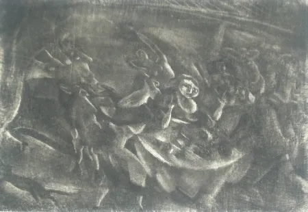 Incisione Pascin - Le festin