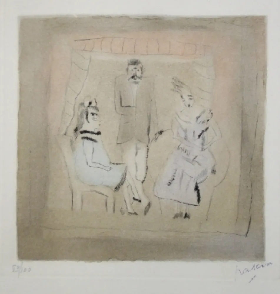 Acquatinta Pascin - Noblesse créole