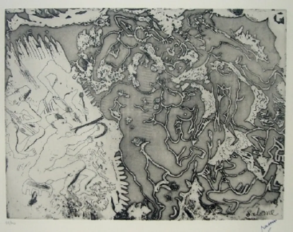 Acquaforte Pascin - Salomé, Salomé