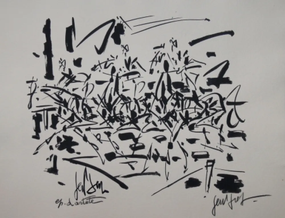 Litografia Paul  -  COURSE DE CHEVAUX / RACING HORSES - Lithographie Originale / Original Lithography