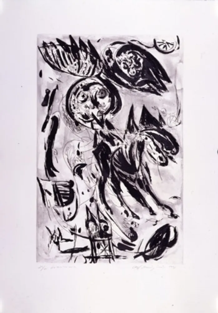 Incisione Pedersen - Cavalier noir