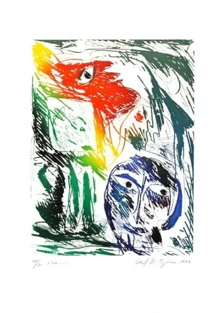 Incisione Pedersen - L'adoration