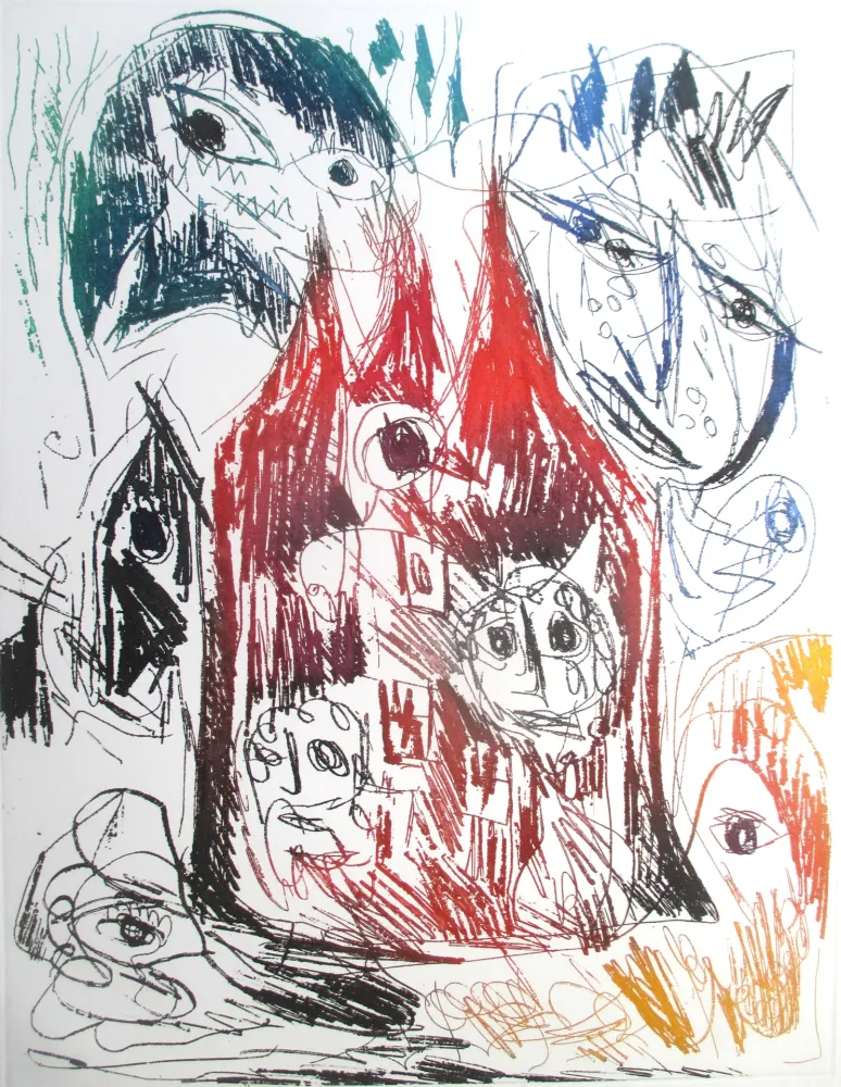 Acquaforte E Acquatinta Pedersen - Le Chateau Rouge