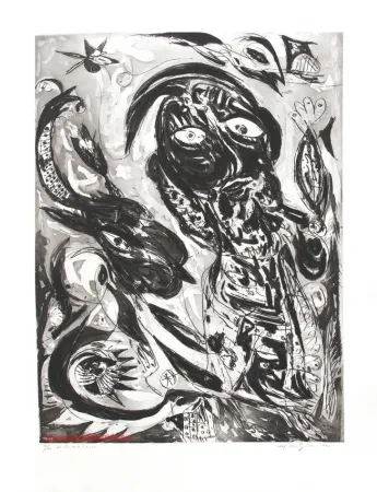 Acquaforte E Acquatinta Pedersen - Le rêve de la licorne N