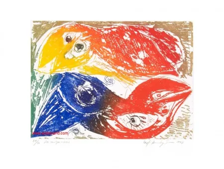 Incisione Pedersen - LES INSÉPARABLES