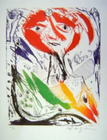 Acquatinta Pedersen - L'Ile d'elle II