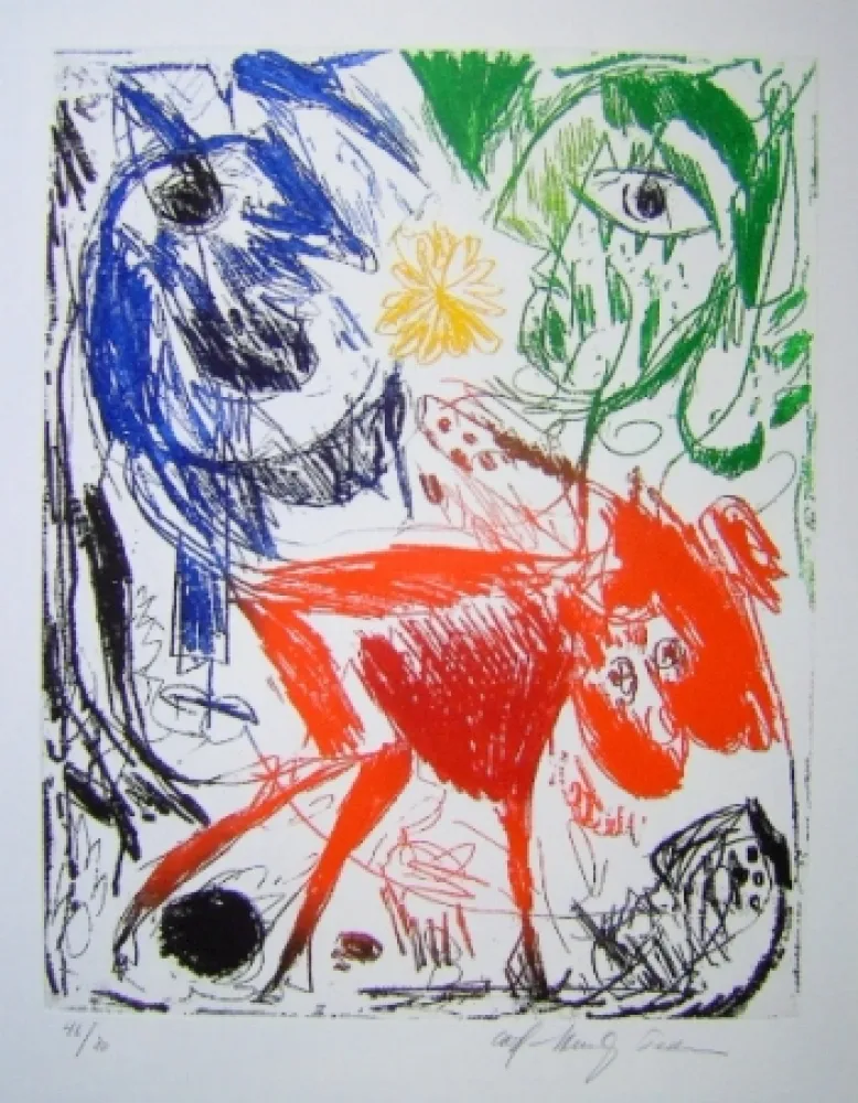 Acquatinta Pedersen - L'Ile d'elle III