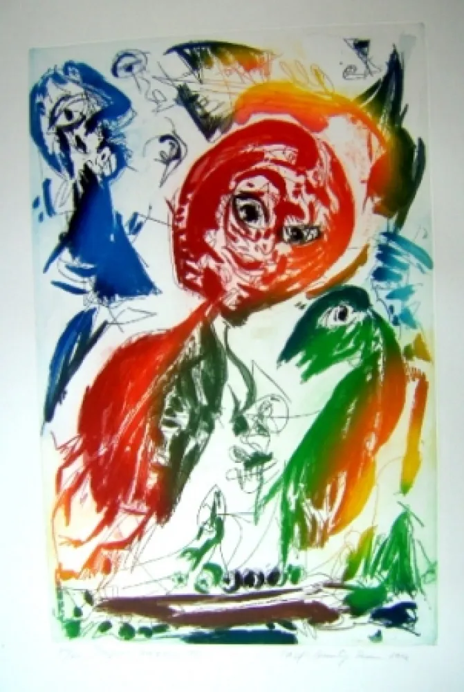 Acquatinta Pedersen - Tempete nocturen