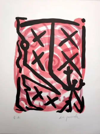 Litografia Penck - Untitled