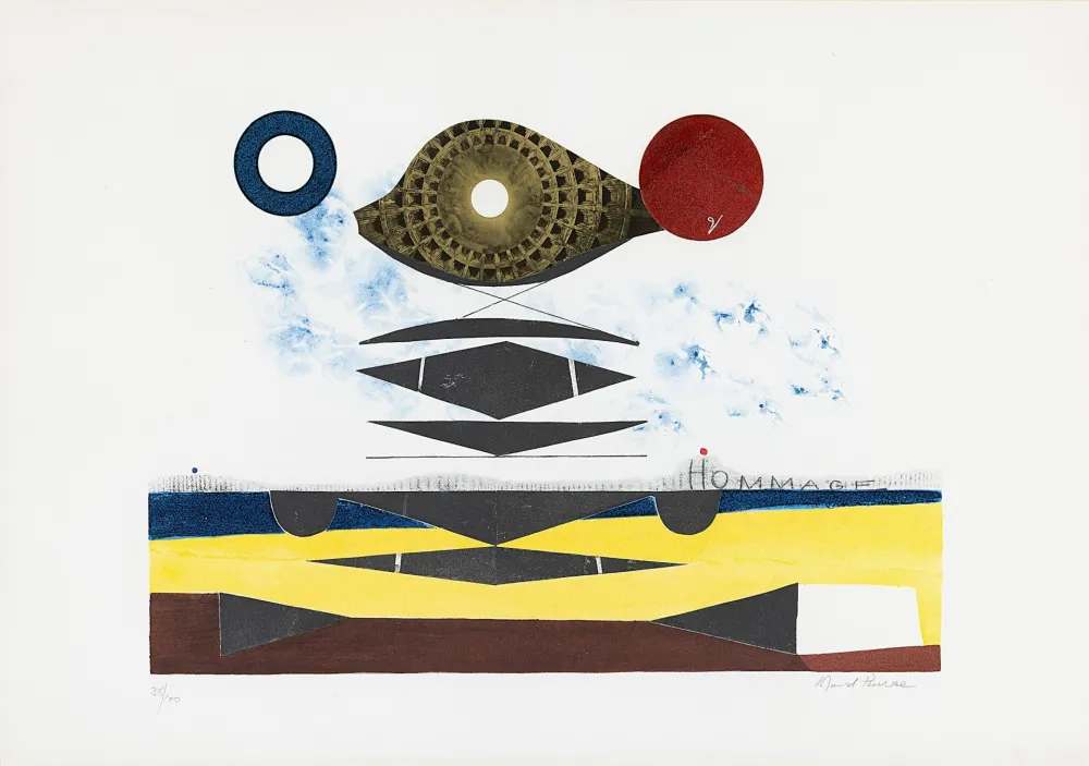 Litografia Penrose - Hommage (a Man Ray)