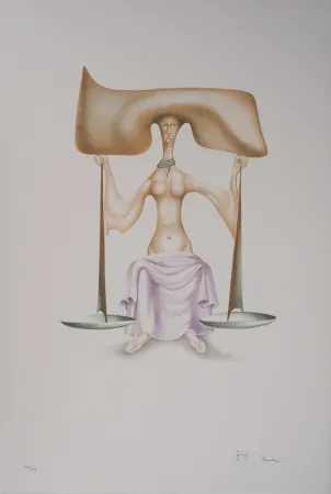 Litografia Pérahim - L'Alphabet Hébreu : Justice et Equilibre