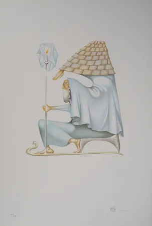 Litografia Pérahim - L'Alphabet Hébreu : le conseil du sage