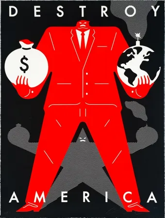 Serigrafia Peterson - Destroy America (Black)