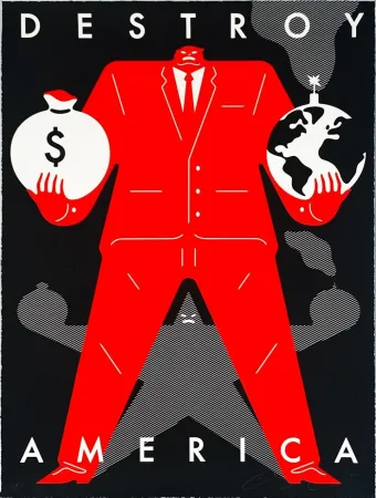 Serigrafia Peterson - Destroy America (Black)