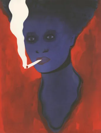 Acquatinta Pétrovitch - Fumeuse