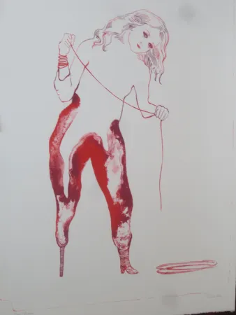 Litografia Pétrovitch - Sur un pied