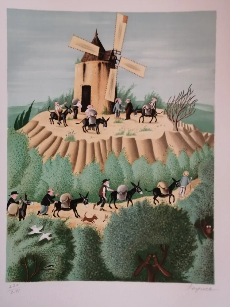 Litografia Peynet - Le Secret de Maitre Cornille