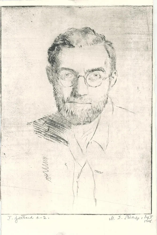 Acquaforte Philipp - Selbstbildnis