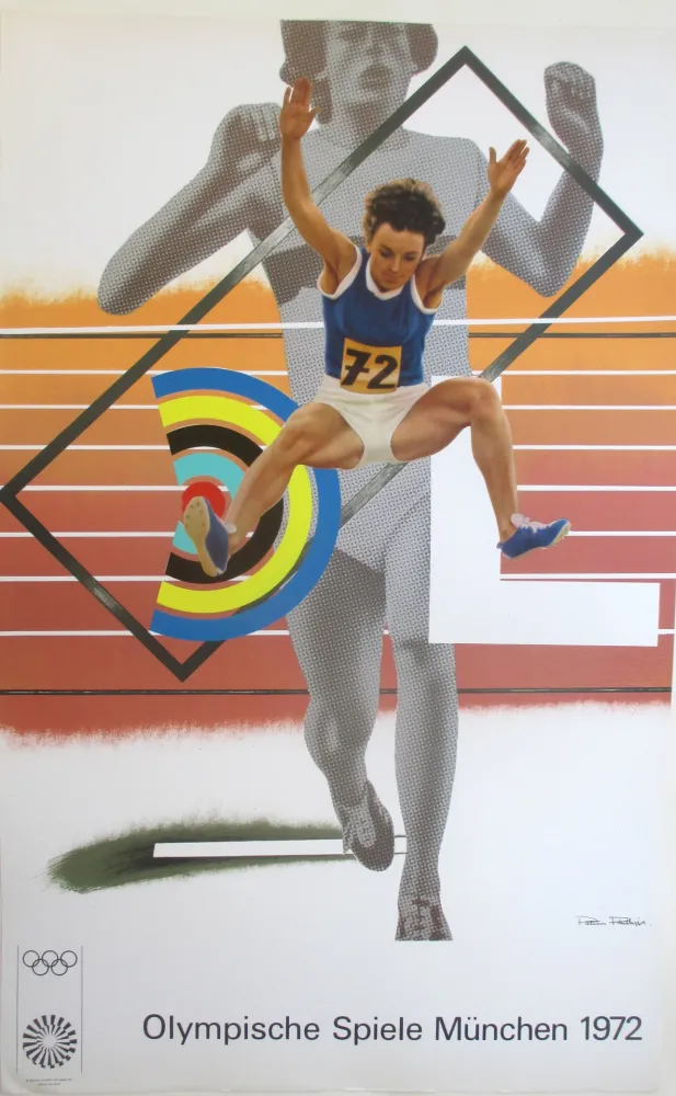 Litografia Phillips - OL 1972 - original colourlitograph