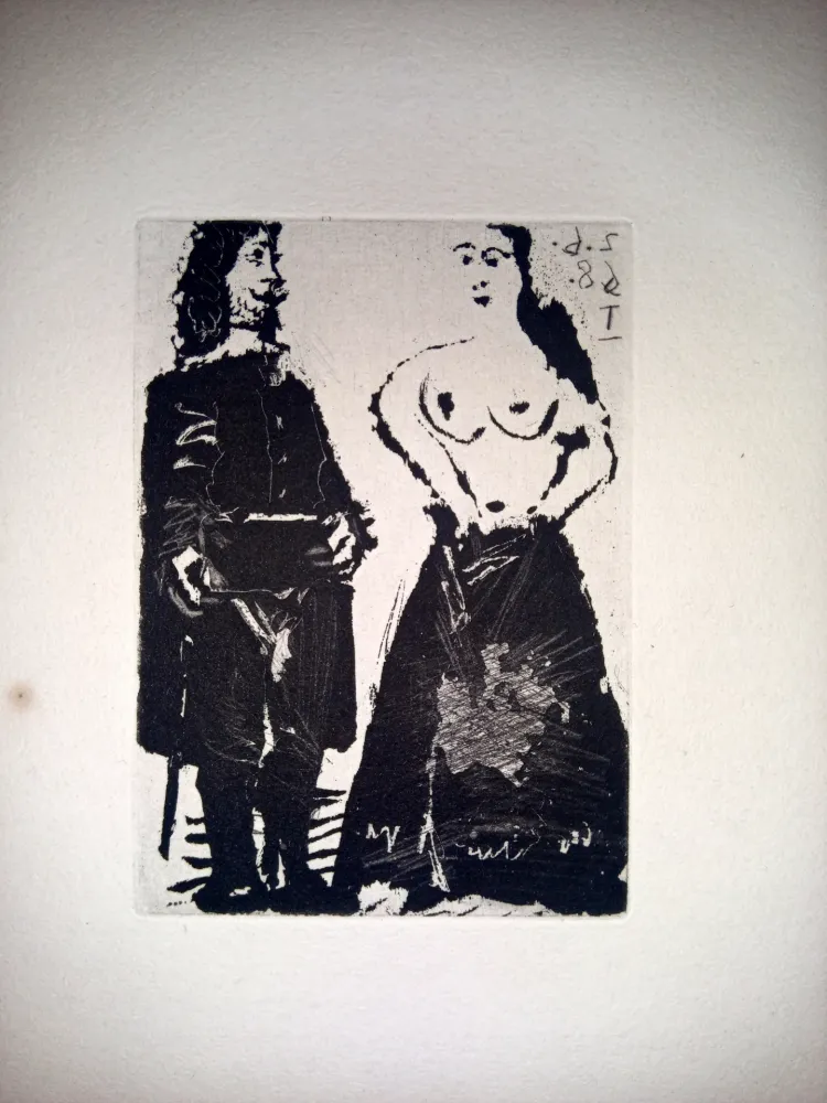 Acquatinta Picasso - 2 Junio 1968 I