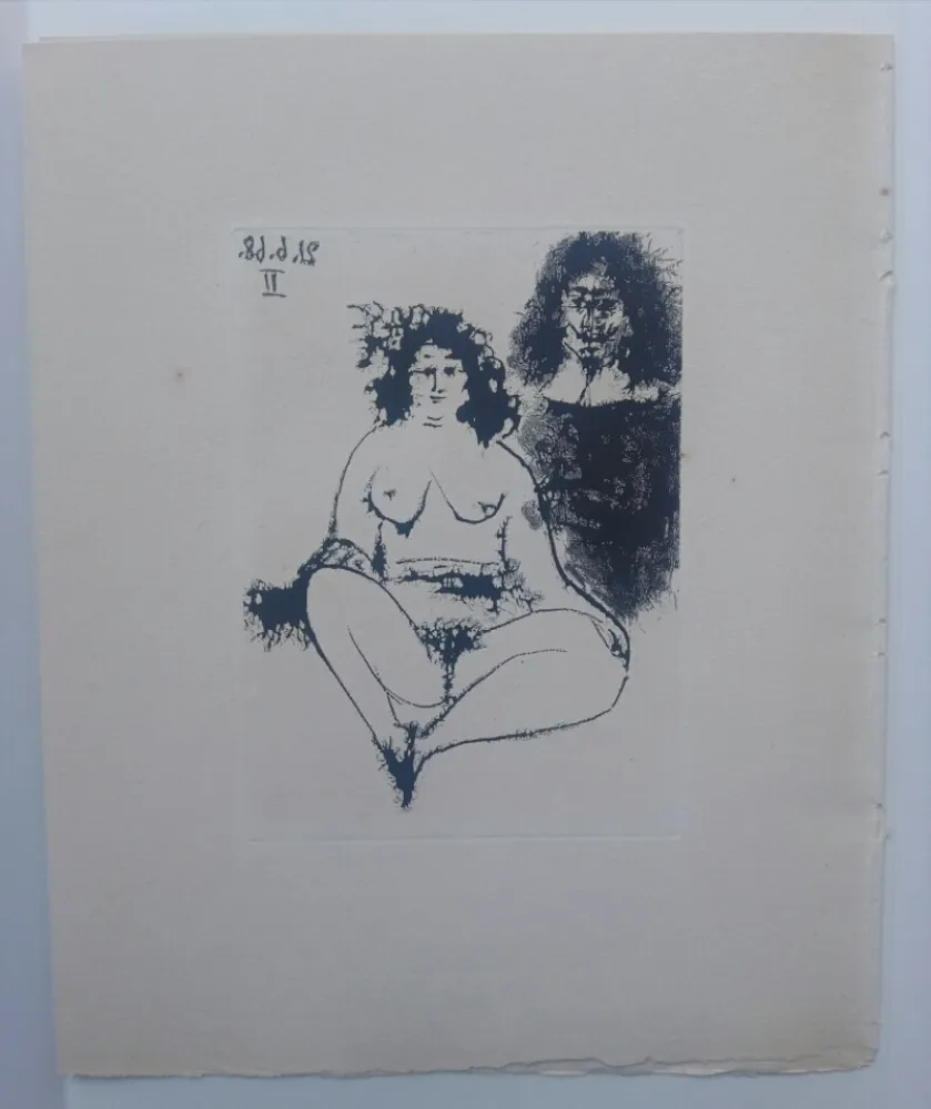 Acquatinta Picasso - 21 Jun 1968 II - La Celestina - La Célestine