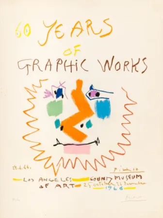 Litografia Picasso - 60 Years of Graphic Works