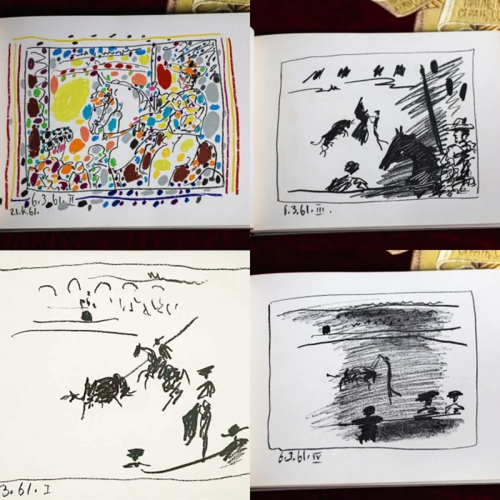 Litografia Picasso - A Los Torros avec Picasso 