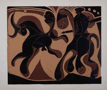 Linoincisione Picasso (After) - Après la pique, 1962