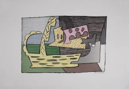 Litografia Picasso (After) - Le Panier, 1946