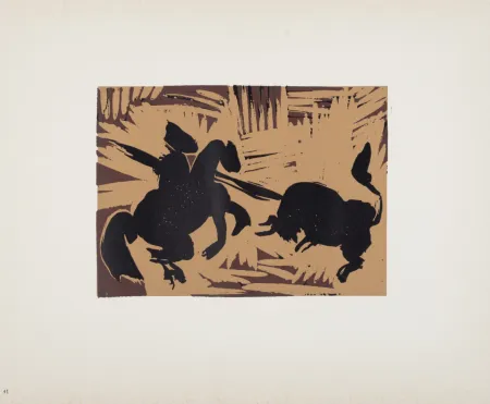 Linoincisione Picasso (After) - Pique, 1962