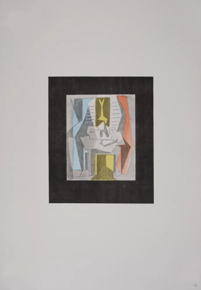 Litografia Picasso (After) - Table devant une fenêtre, 1946