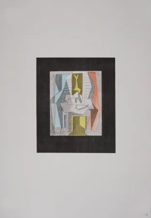 Litografia Picasso (After) - Table devant une fenêtre, 1946