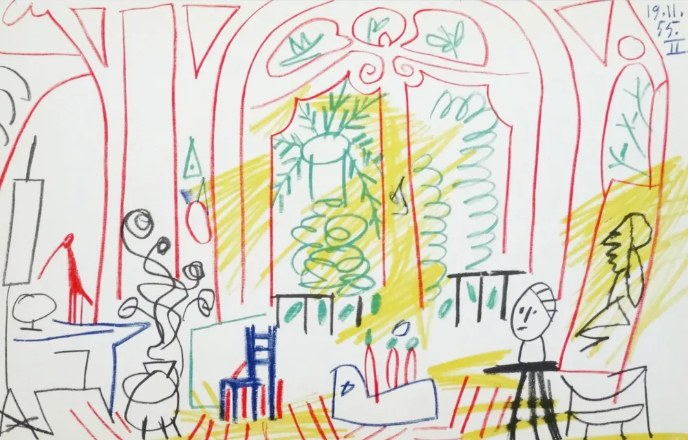 Litografia Picasso - Atelier
