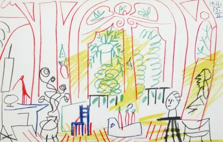 Litografia Picasso - Atelier