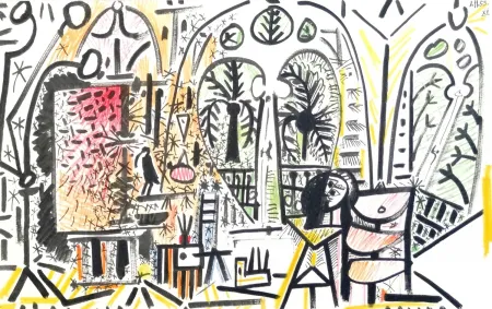 Litografia Picasso - Atelier