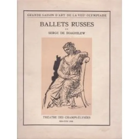 Libro Illustrato Picasso -  BALLETS RUSSES. Grande saison d'art de la VIIIe Olympiade.