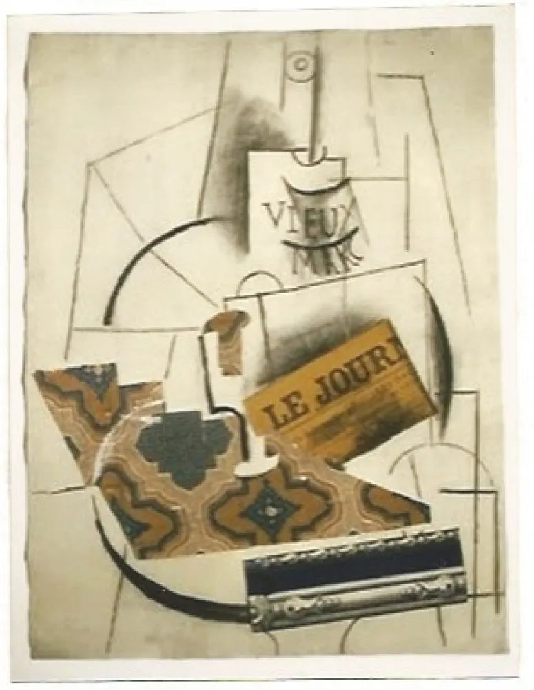 Litografia Picasso - Bouteille de Vieux Marc