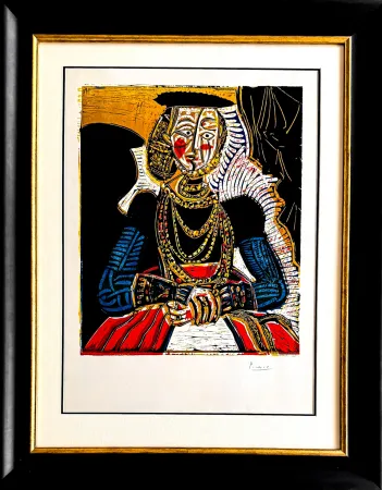 Litografia Picasso - Buste de Femme d’après Cranach le Jeune